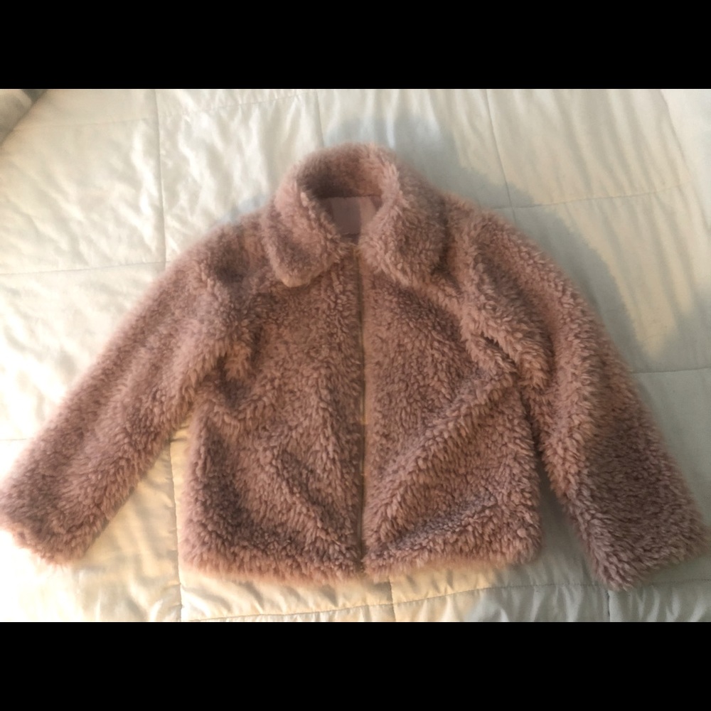 Pink Sherpa Jacket